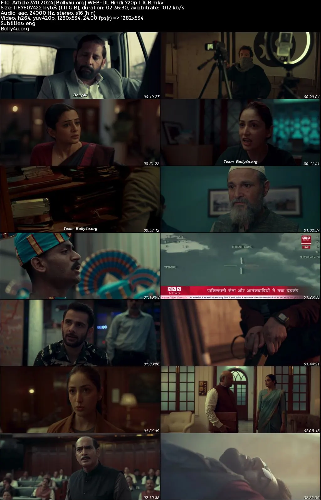 Article 370 2024 WEB-DL Hindi Full Movie Download 1080p  720p  480p