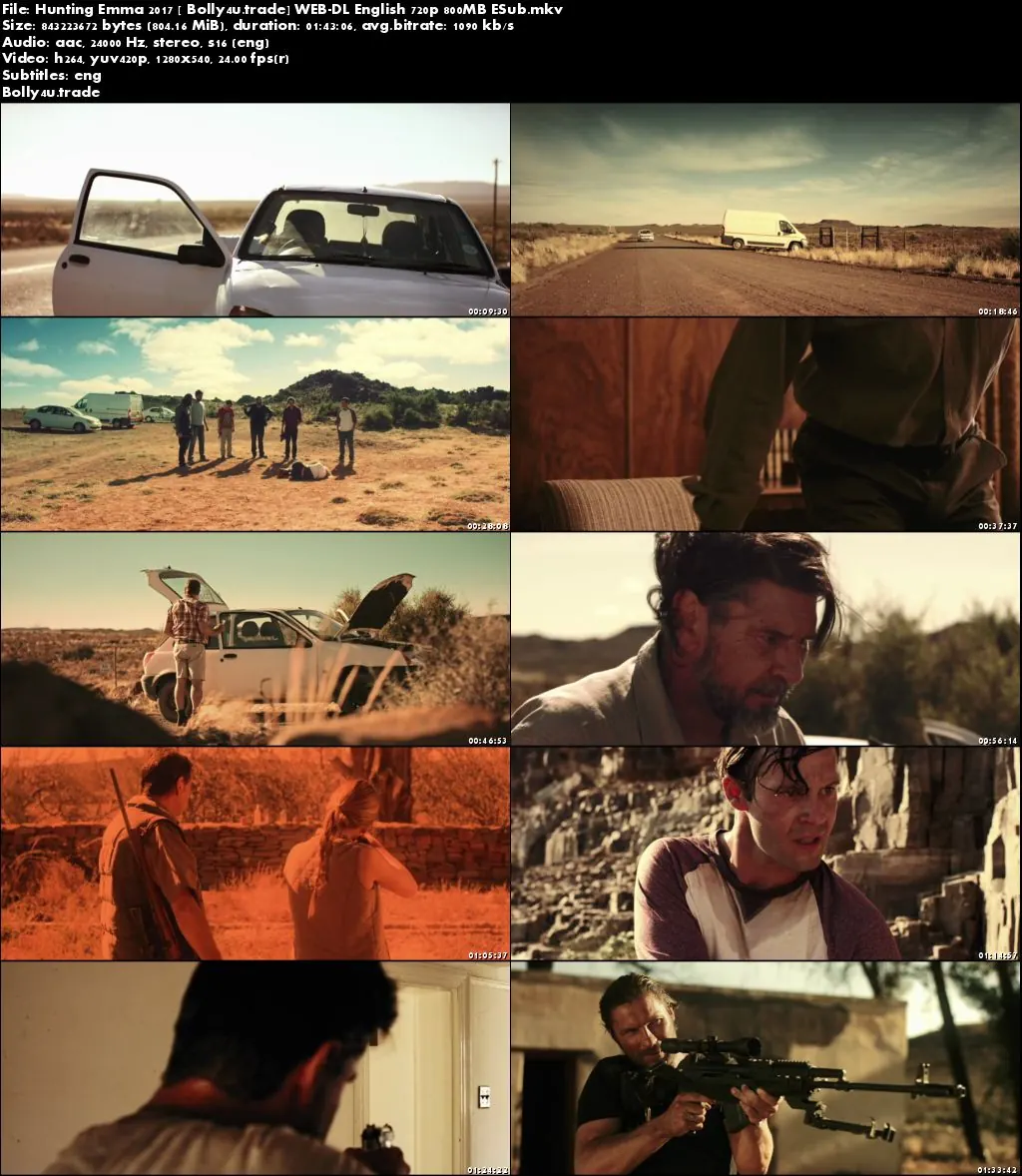 Hunting Emma 2017 WEB-DL 300Mb Full English Movie Download 480p ESub