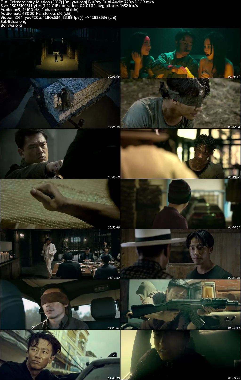 Extraordinary Mission 2017 BluRay Hindi Dual Audio Full Movie Download 720p  480p