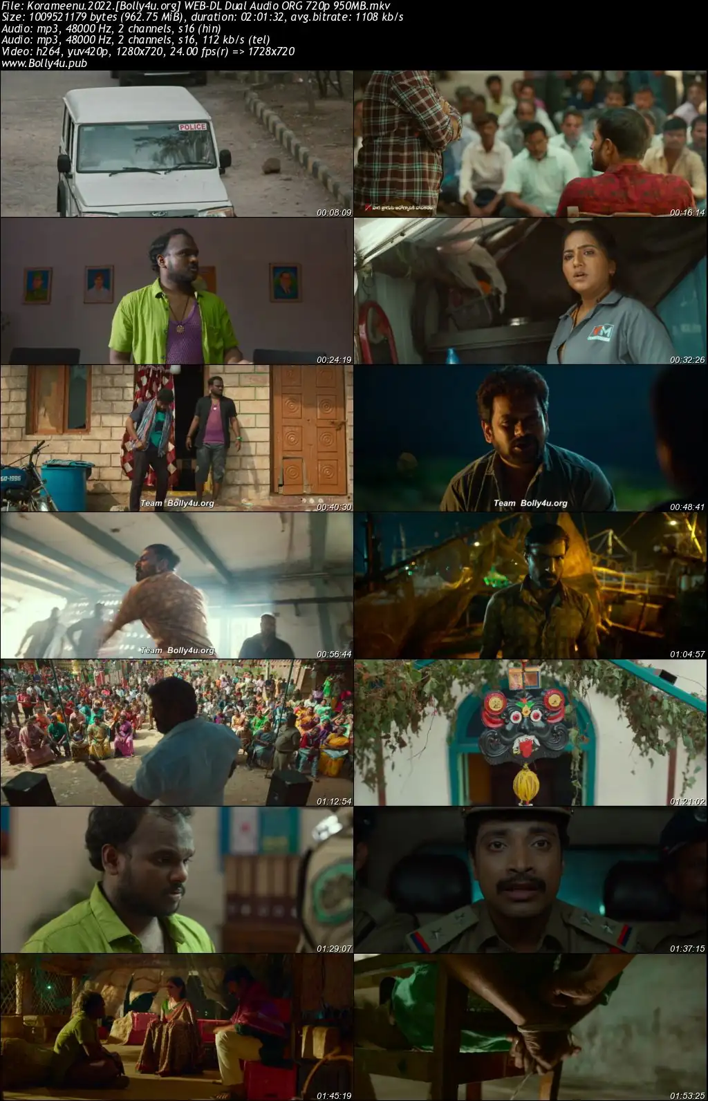 Korameenu 2022 WEB-DL UNCUT Hindi Dual Audio ORG Full Movie Download 1080p  720p  480p