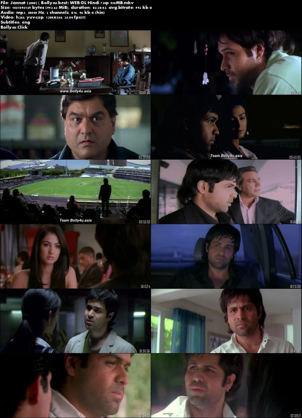 Jannat 2008 WEB-DL 300Mb Full Hindi Movie Download 480p