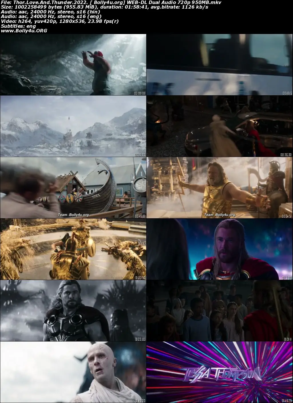 Thor Love and Thunder 2022 WEB-DL Hindi Dual Audio ORG Full Movie Download 1080p  720p  480p