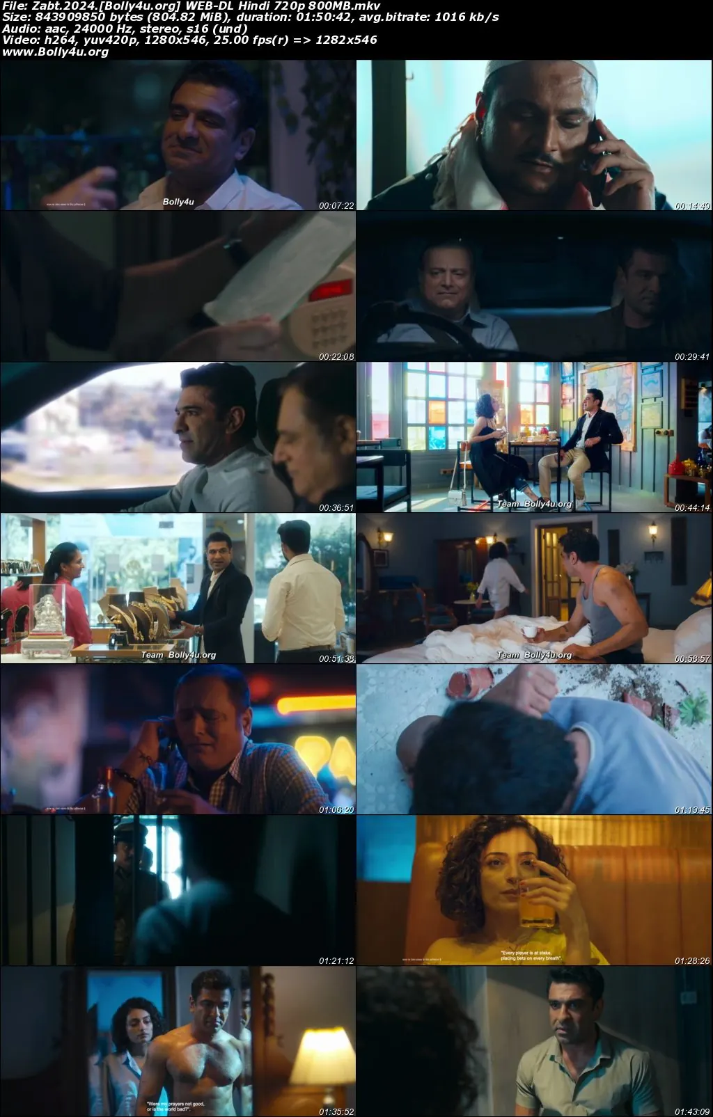 Zabt 2024 WEB-DL Hindi Full Movie Download 1080p  720p  480p