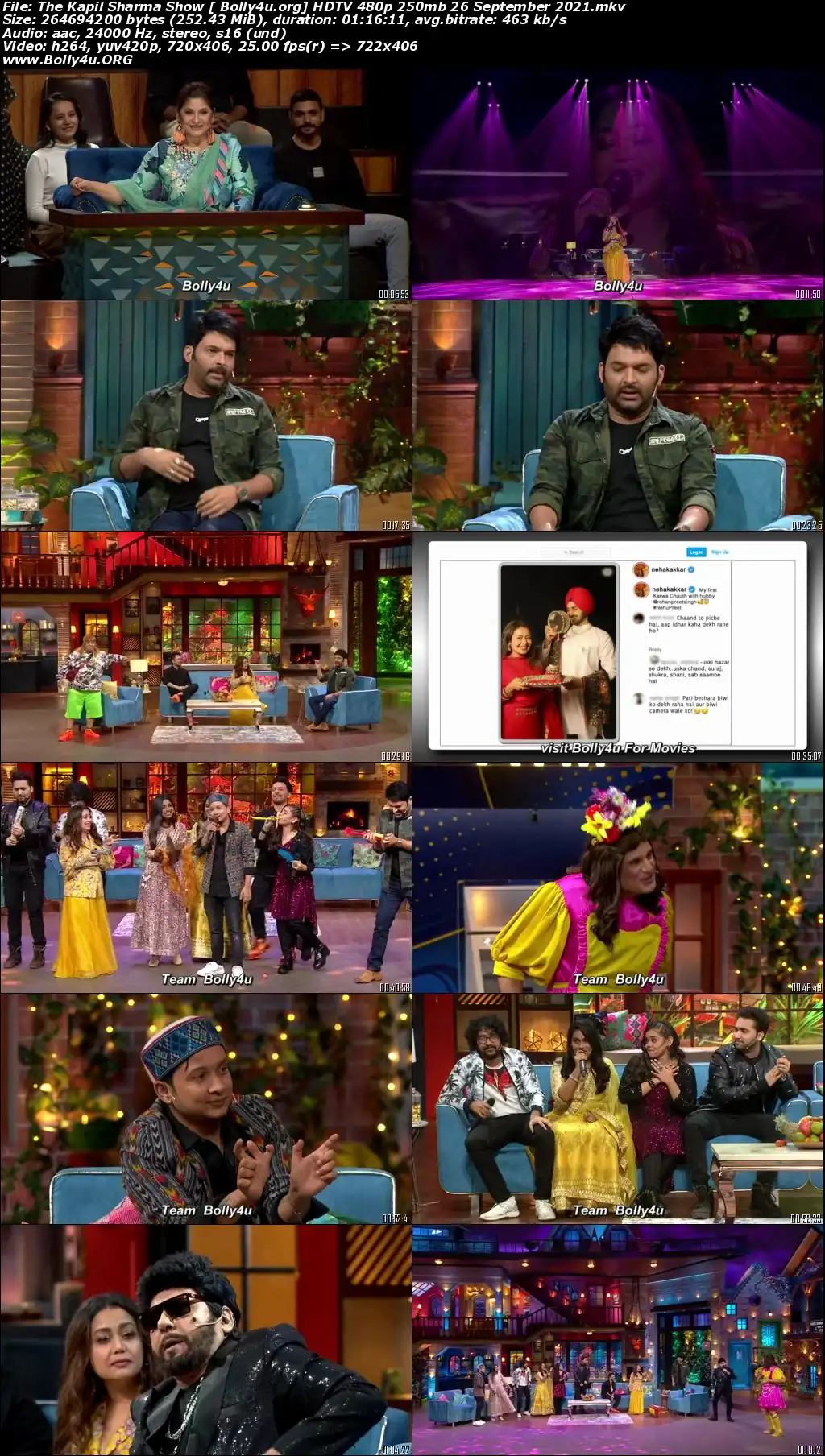 The Kapil Sharma Show HDTV 480p 250mb 26 September 2021 Download