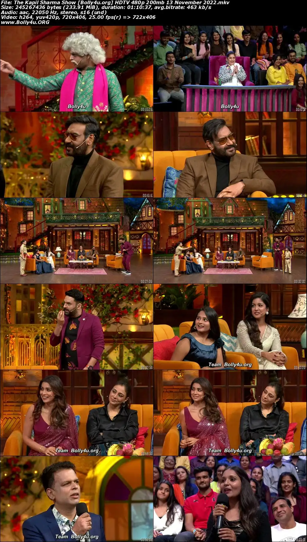 The Kapil Sharma Show HDTV 480p 200mb 13 November 2022 Download
