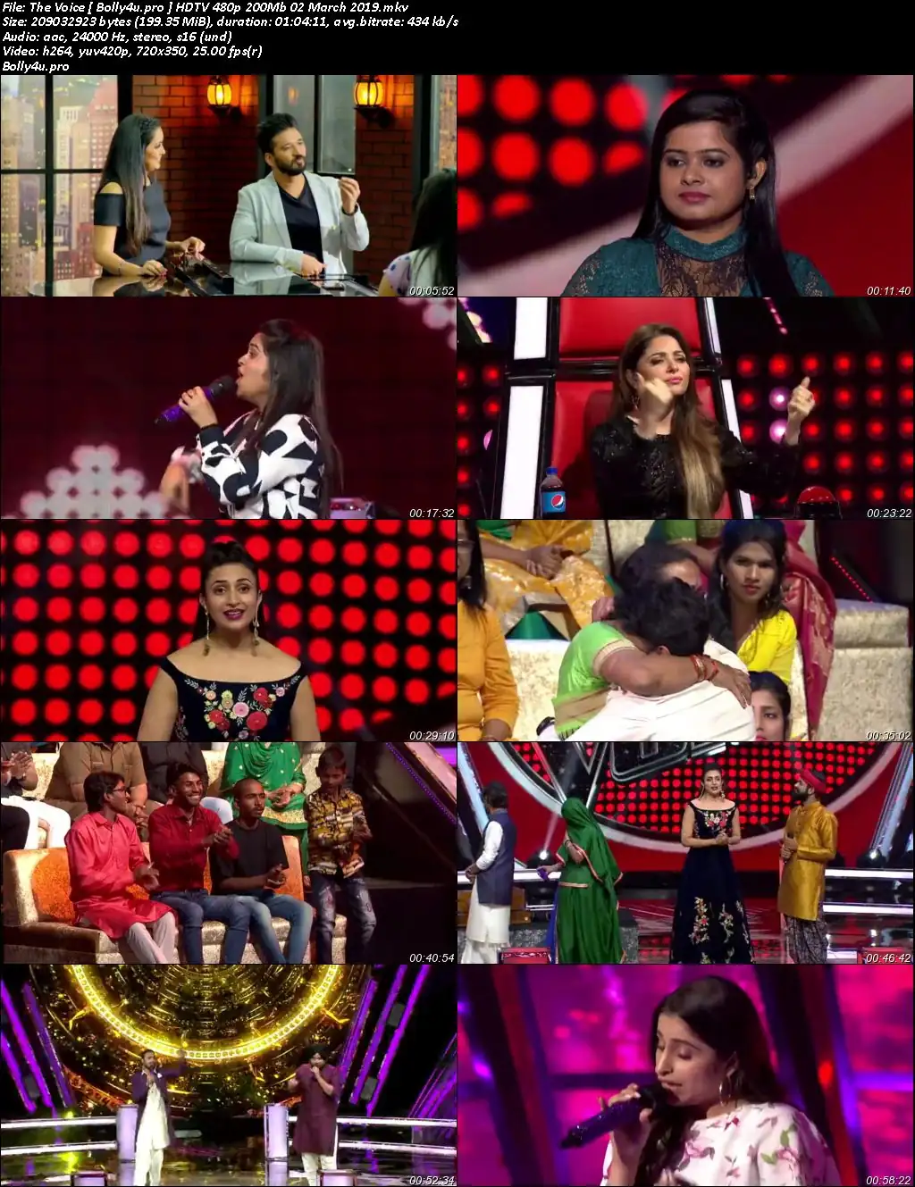 The Voice HDTV 480p 200Mb 02 March 2019 Download