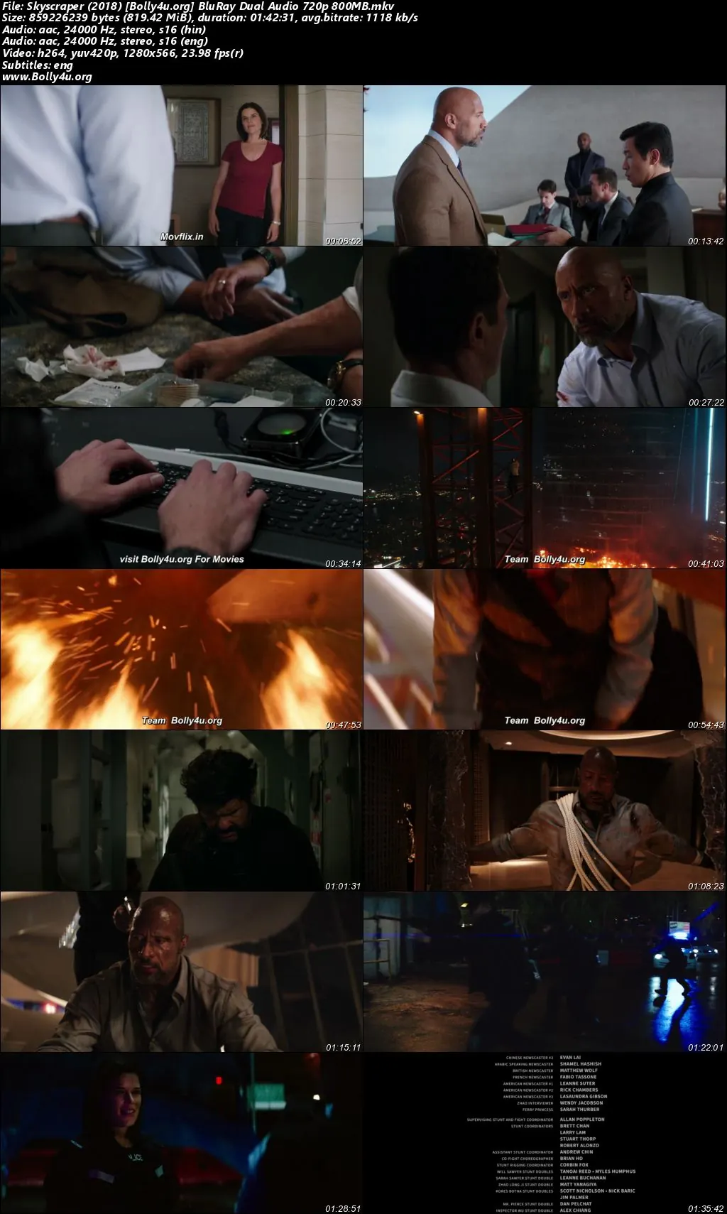 Skyscraper 2018 BluRay Hindi Dual Audio ORG Full Movie Download 1080p  720p  480p
