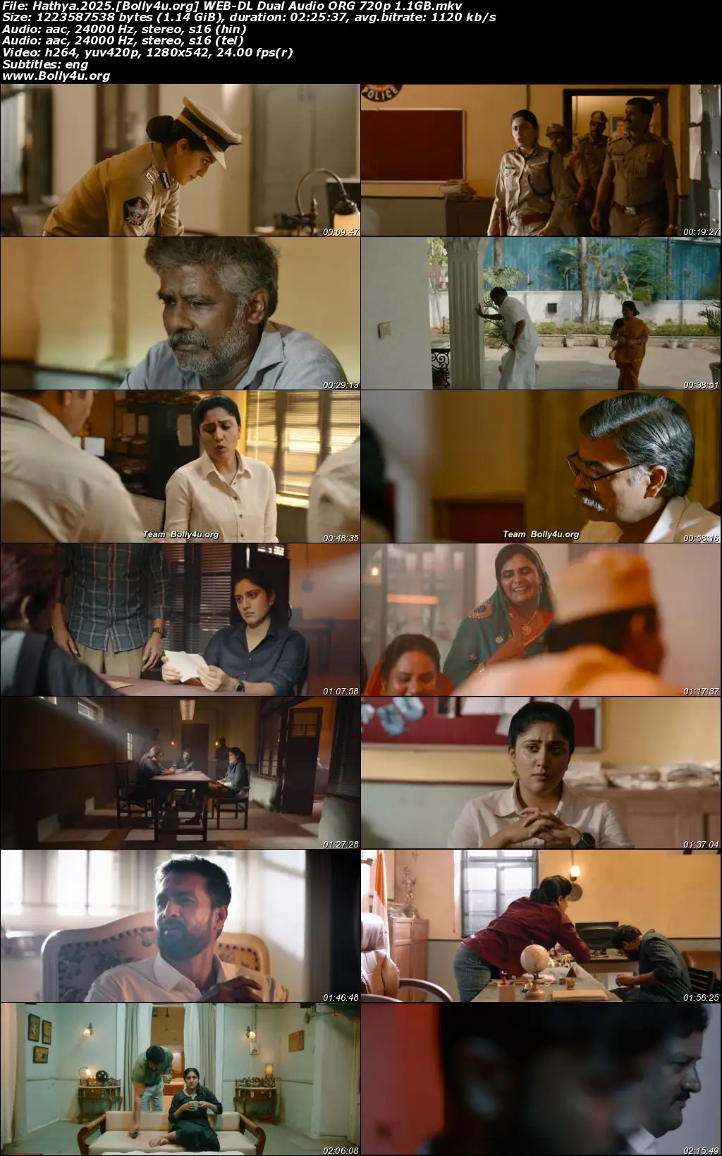 Hathya 2025 WEB-DL UNCUT Hindi Dual Audio ORG Full Movie Download 1080p  720p  480p