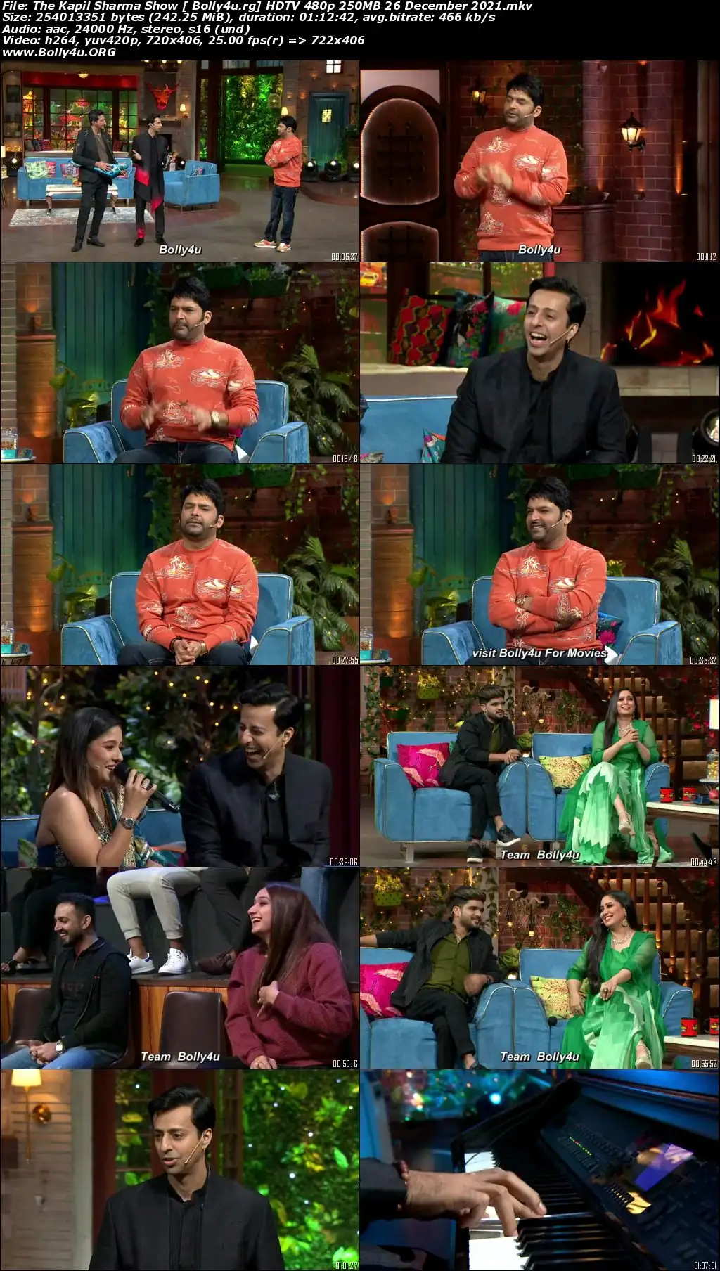 The Kapil Sharma Show HDTV 480p 250MB 26 December 2021 Download