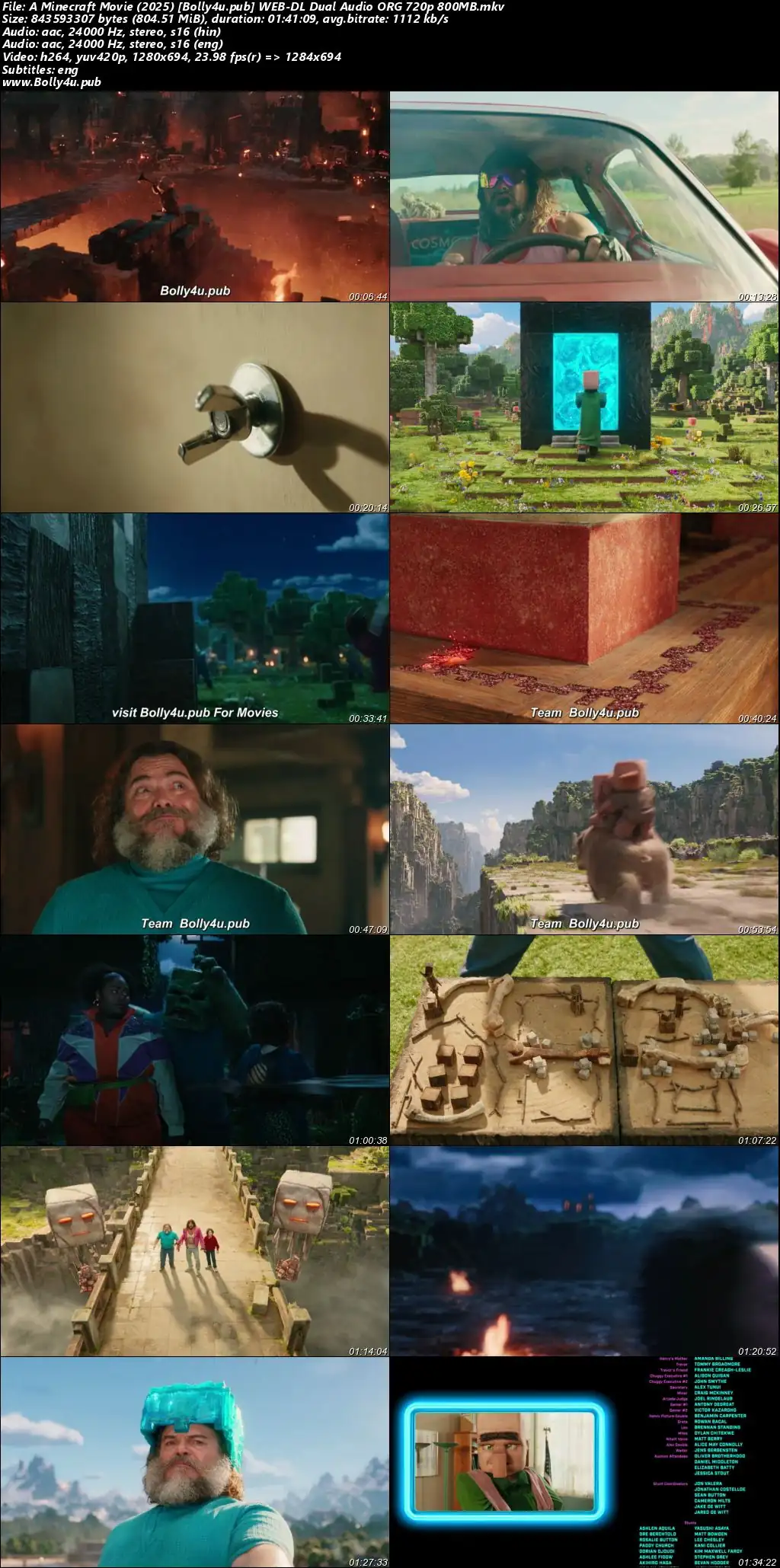A Minecraft Movie 2025 WEB-DL Hindi Dual Audio ORG Full Movie Download 1080p  720p  480p