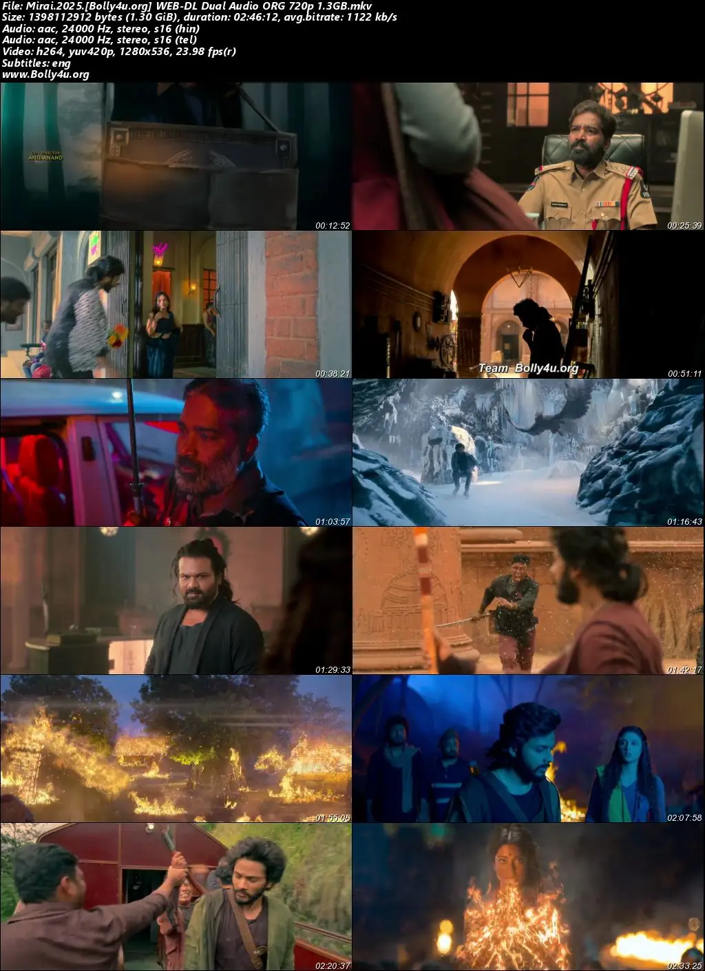 Mirai 2025 WEB-DL UNCUT Hindi Dual Audio ORG Full Movie Download 1080p  720p  480p