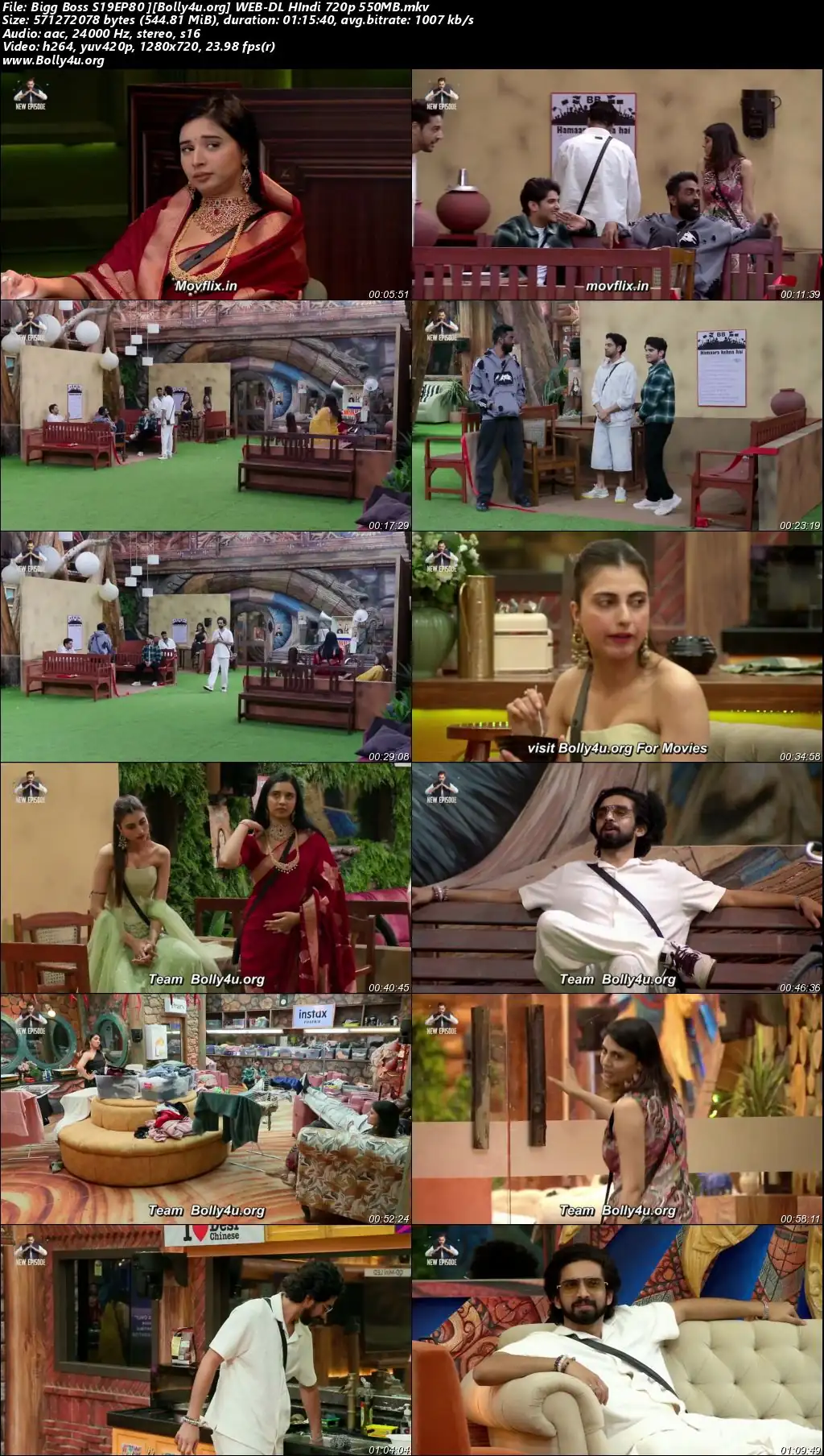 Bigg Boss 2025 WEB-DL Hindi S19EP80 Download 720p  480p