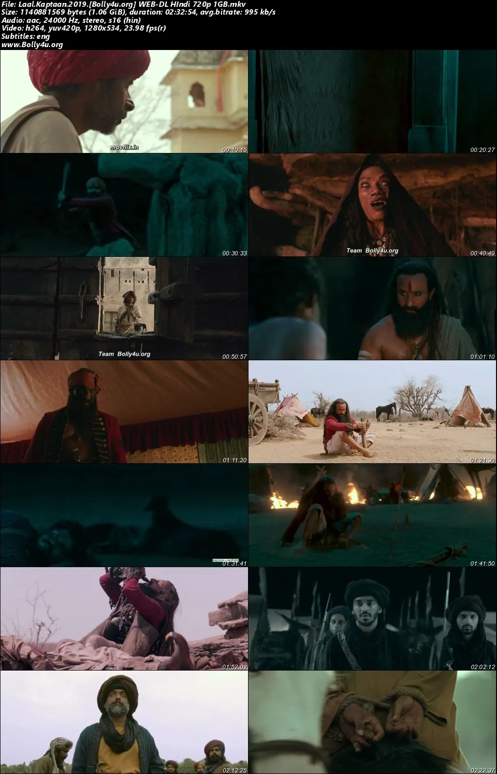 Laal Kaptaan 2019 WEB-DL Hindi Full Movie Download 1080p  720p  480p