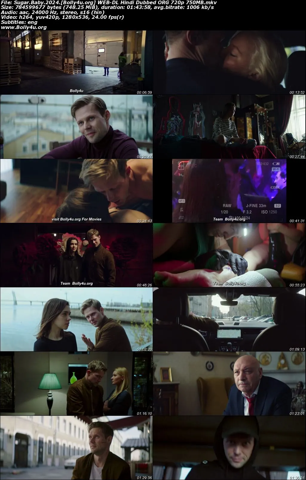 Sugar Baby 2024 WEB-DL Hindi Dubbed ORG Full Movie Download 1080p  720p  480p