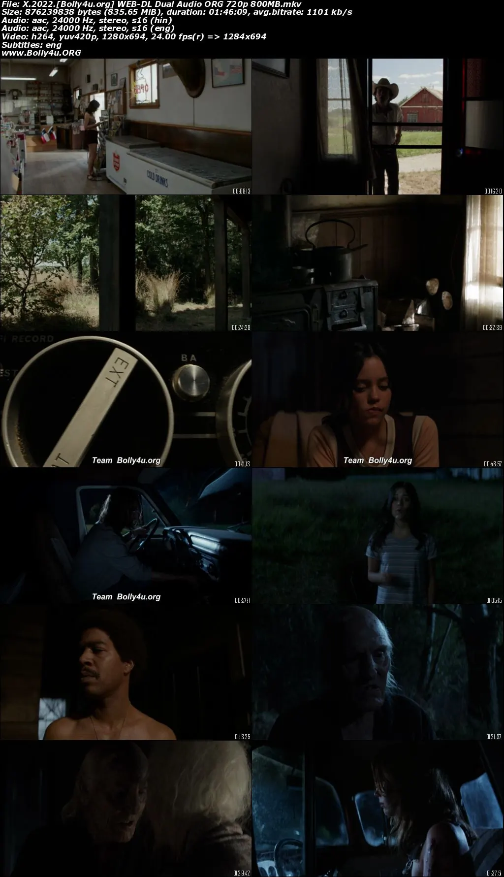  X 2022 WEB-DL Hindi Dual Audio ORG Full Movie Download 1080p  720p  480p 