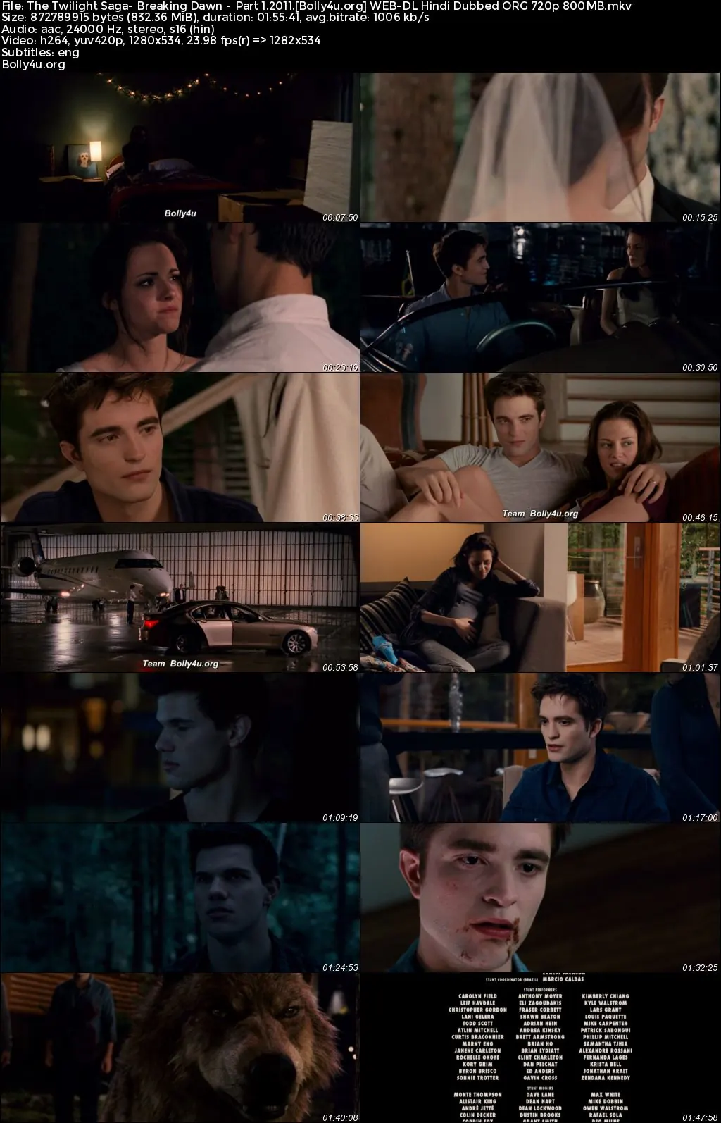 The Twilight Saga Breaking Dawn Part 1 2011 WEB-DL Hindi Dubbed ORG Full Movie Download 1080p  720p  480p