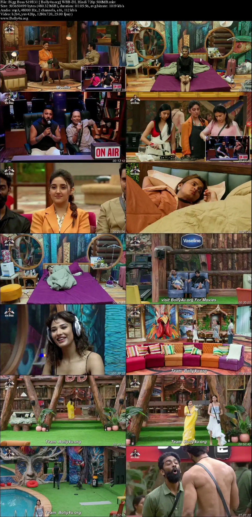 Bigg Boss 2025 WEB-DL Hindi S19EP31 Download 720p  480p