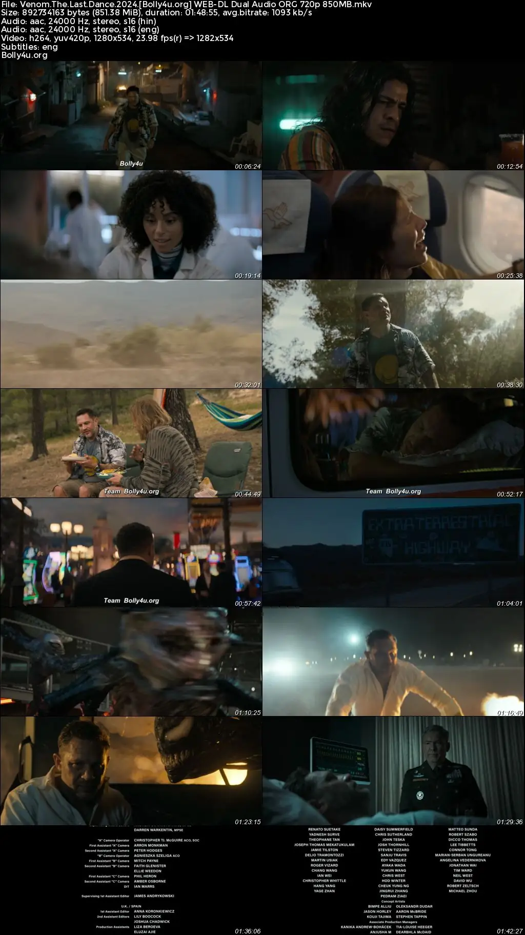 Venom The Last Dance 2024 WEB-DL Hindi Dual Audio ORG Full Movie Download 1080p  720p  480p