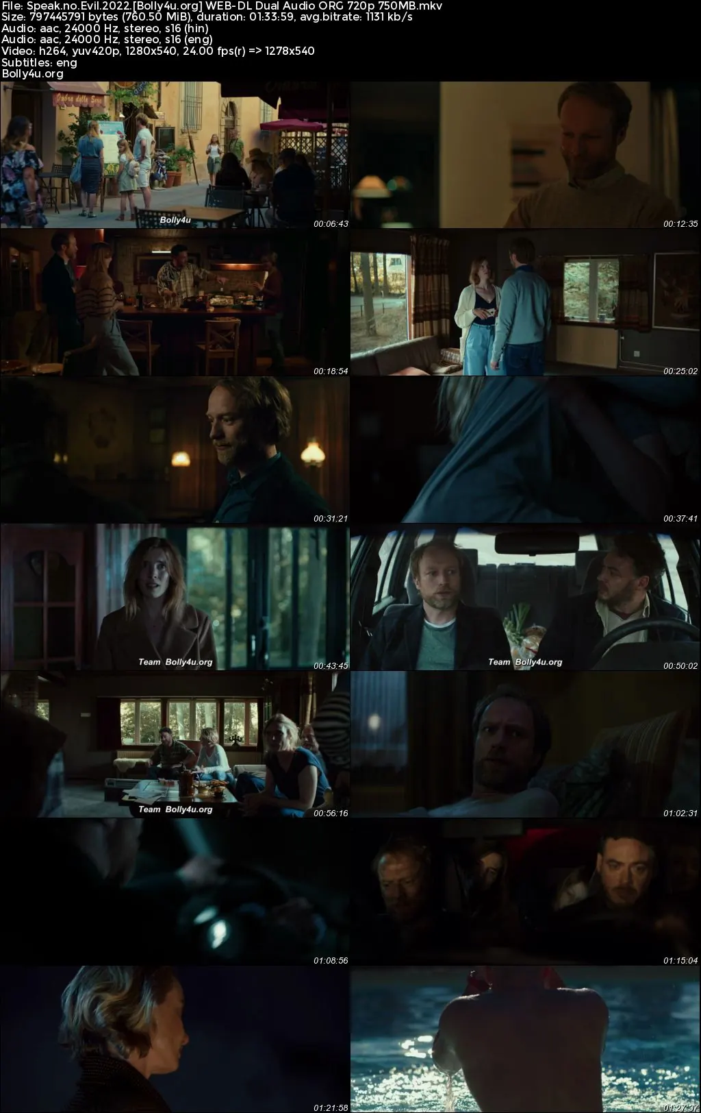 Speak No Evil 2022 WEB-DL Hindi Dual Audio ORG Full Movie Download 1080p  720p  480p