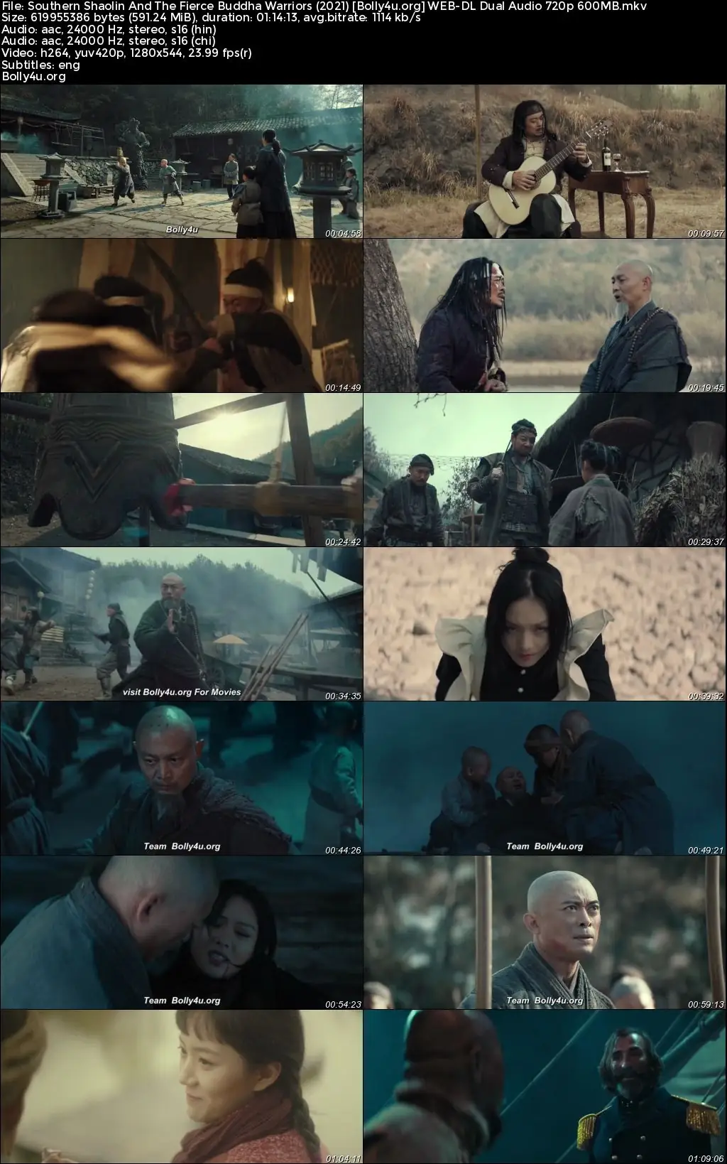 Southern Shaolin And The Fierce Buddha Warriors 2021 WEB-DL Hindi Dual Audio Full Movie Download 1080p  720p  480p