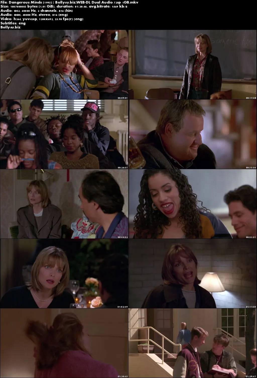 Dangerous Minds 1995 WEB-DL 1GB Hindi Dual Audio 720p Download
