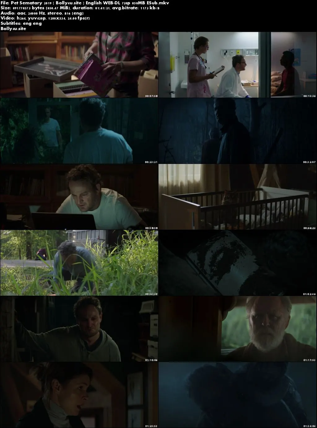 Pet Sematary 2019 WEB-DL 850MB English 720p ESub Download