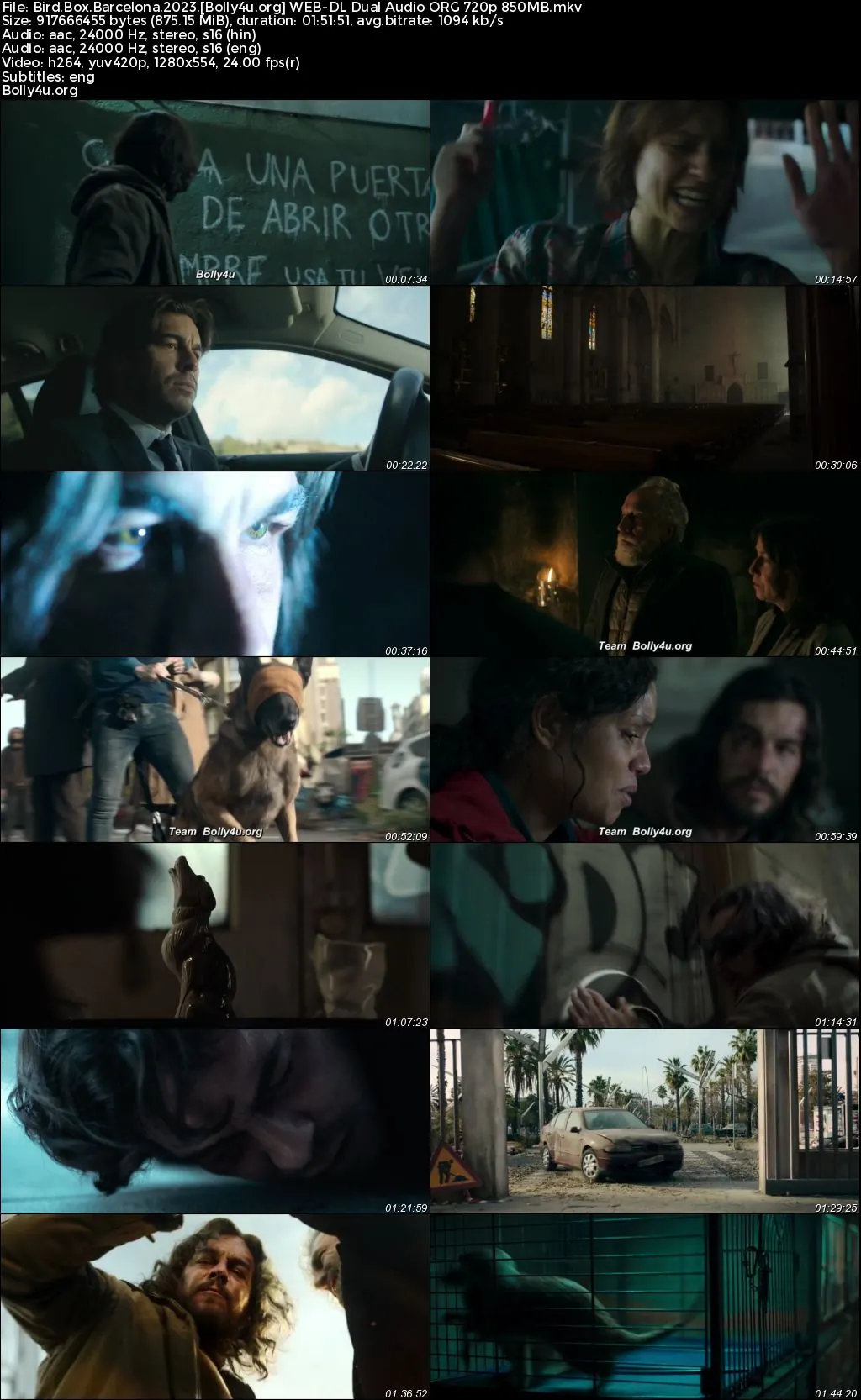 Bird Box Barcelona 2023 WEB-DL Hindi Dual Audio ORG Full Movie Download 1080p  720p  480p