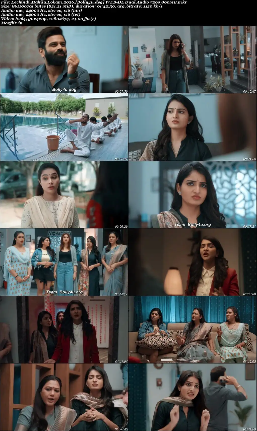 Lechindi Mahila Lokam 2026 WEB-DL UNCUT Hindi Dual Audio ORG Full Movie Download 1080p  720p  480p