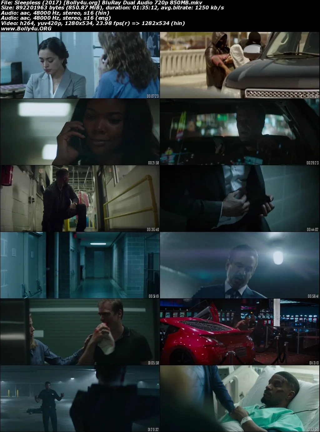 Sleepless 2017 Hindi Dual Audio Full Movie Download