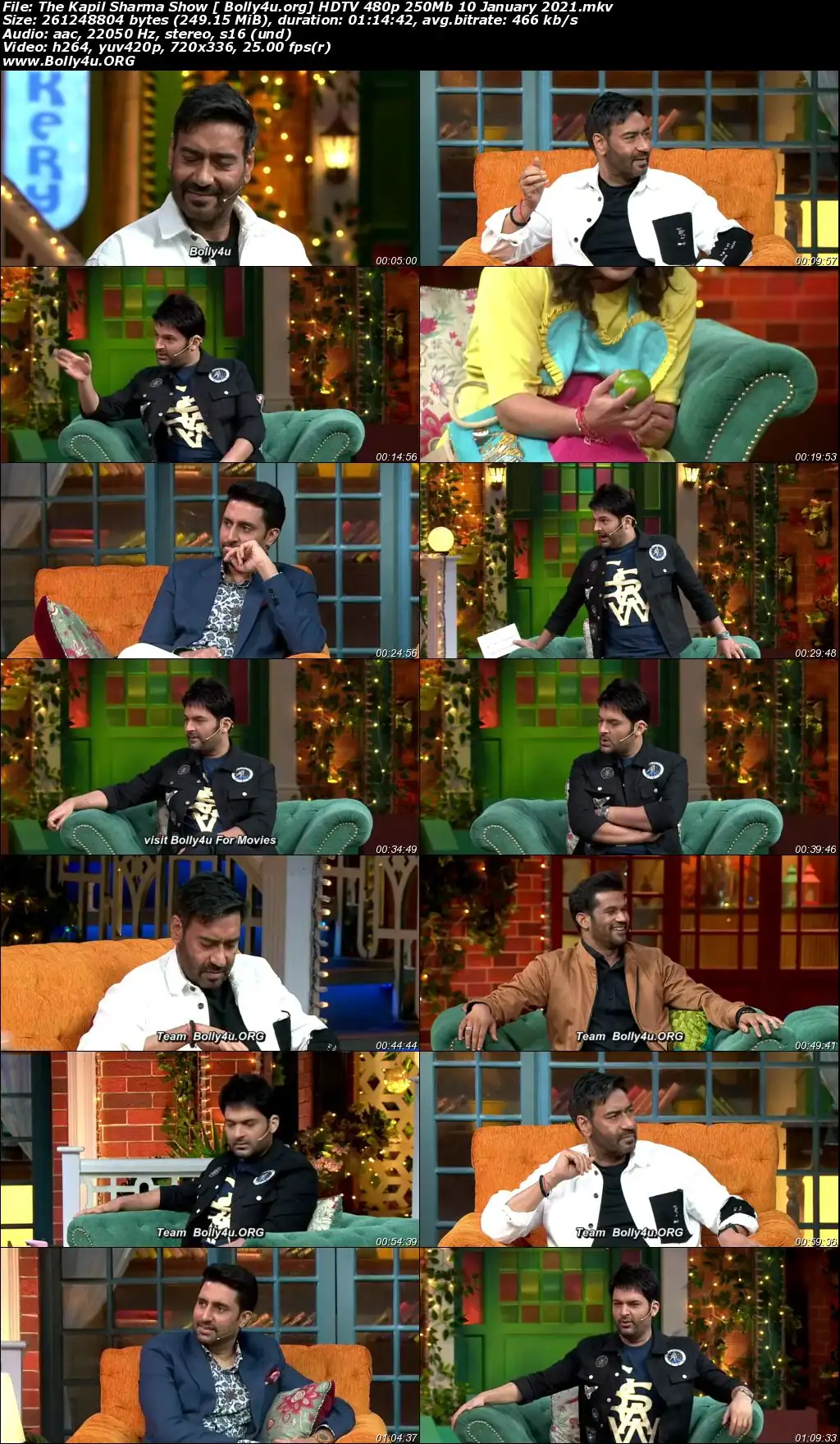 The Kapil Sharma Show HDTV 480p 250Mb 10 January 2021 Download