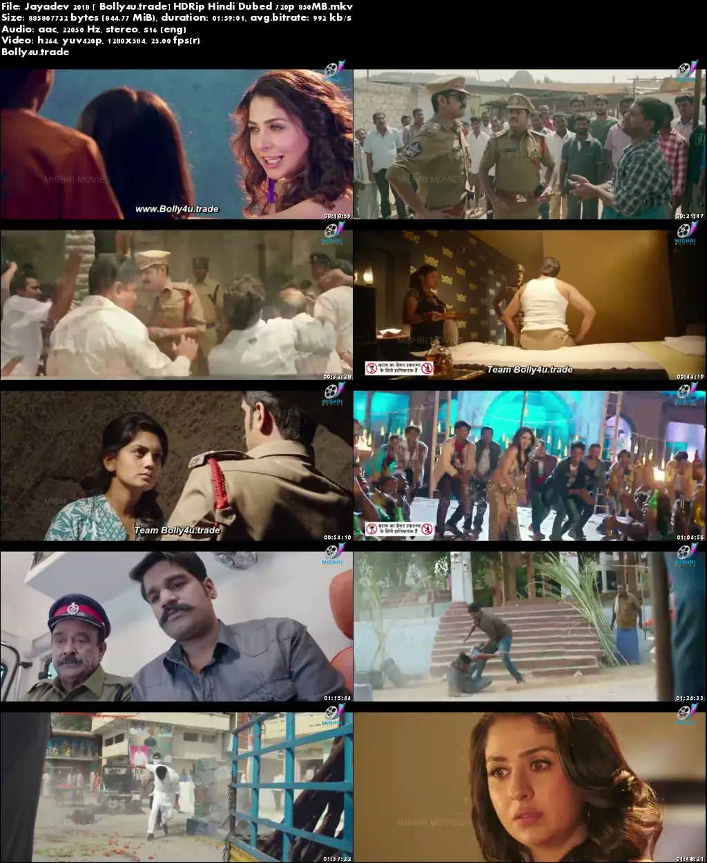 Jayadev 2018 HDRip 850MB Hindi Dubbed 720p Download
