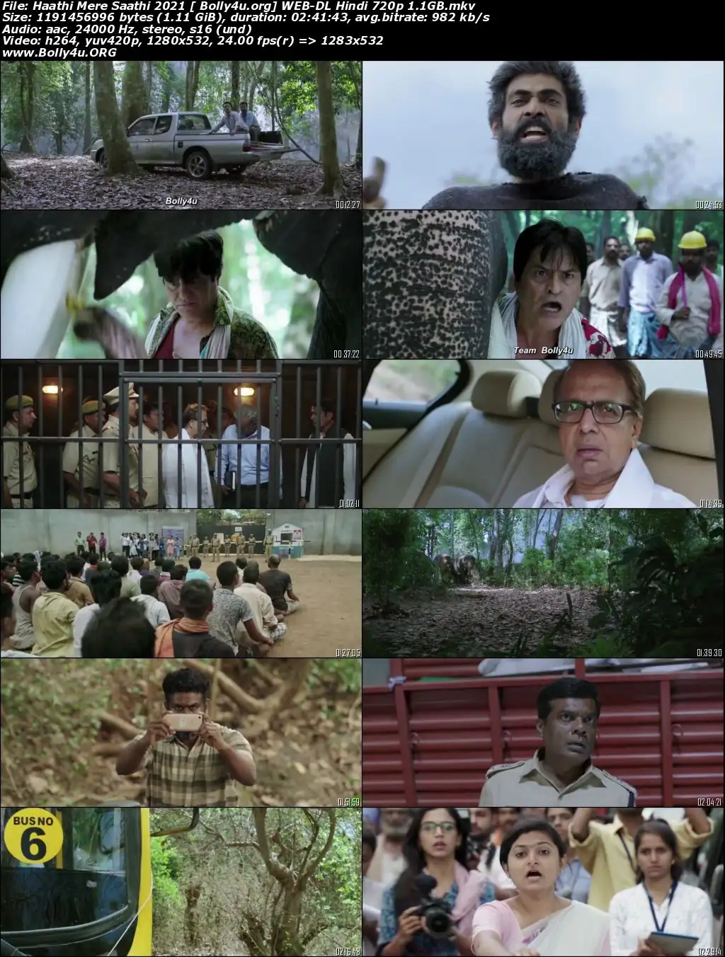 Haathi Mere Saathi 2021 WEB-DL 450MB Hindi Movie Download 480p
