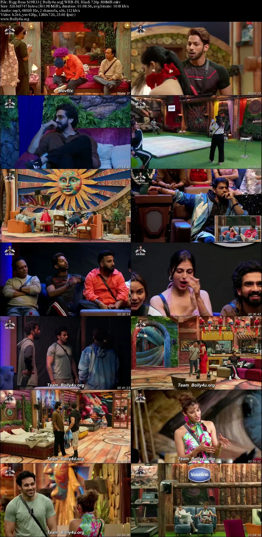 Bigg Boss 2025 WEB-DL Hindi S19EP33 Download 720p  480p