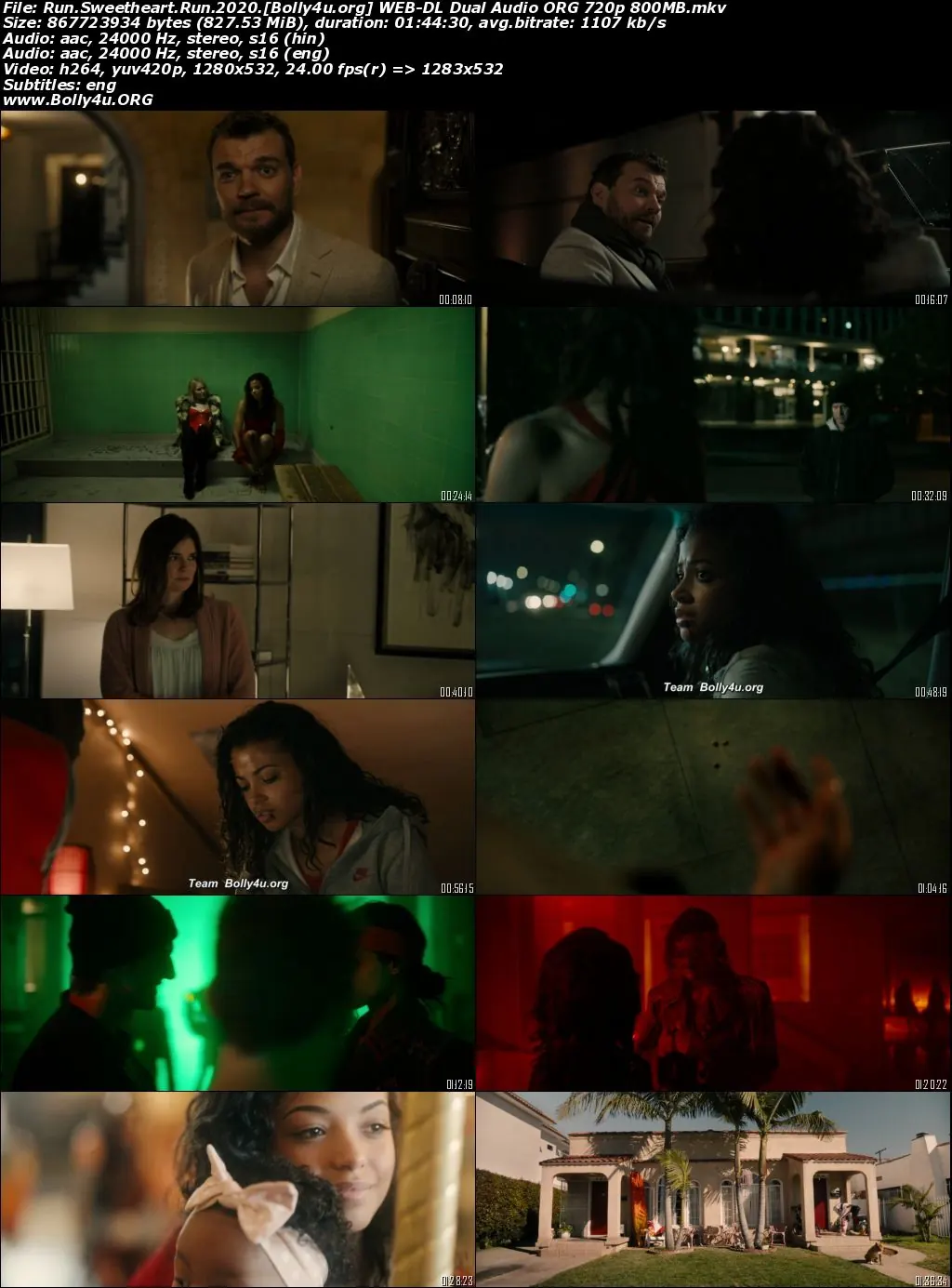Run Sweetheart Run 2020 WEB-DL Hindi Dual Audio ORG Full Movie Download 1080p  720p  480p