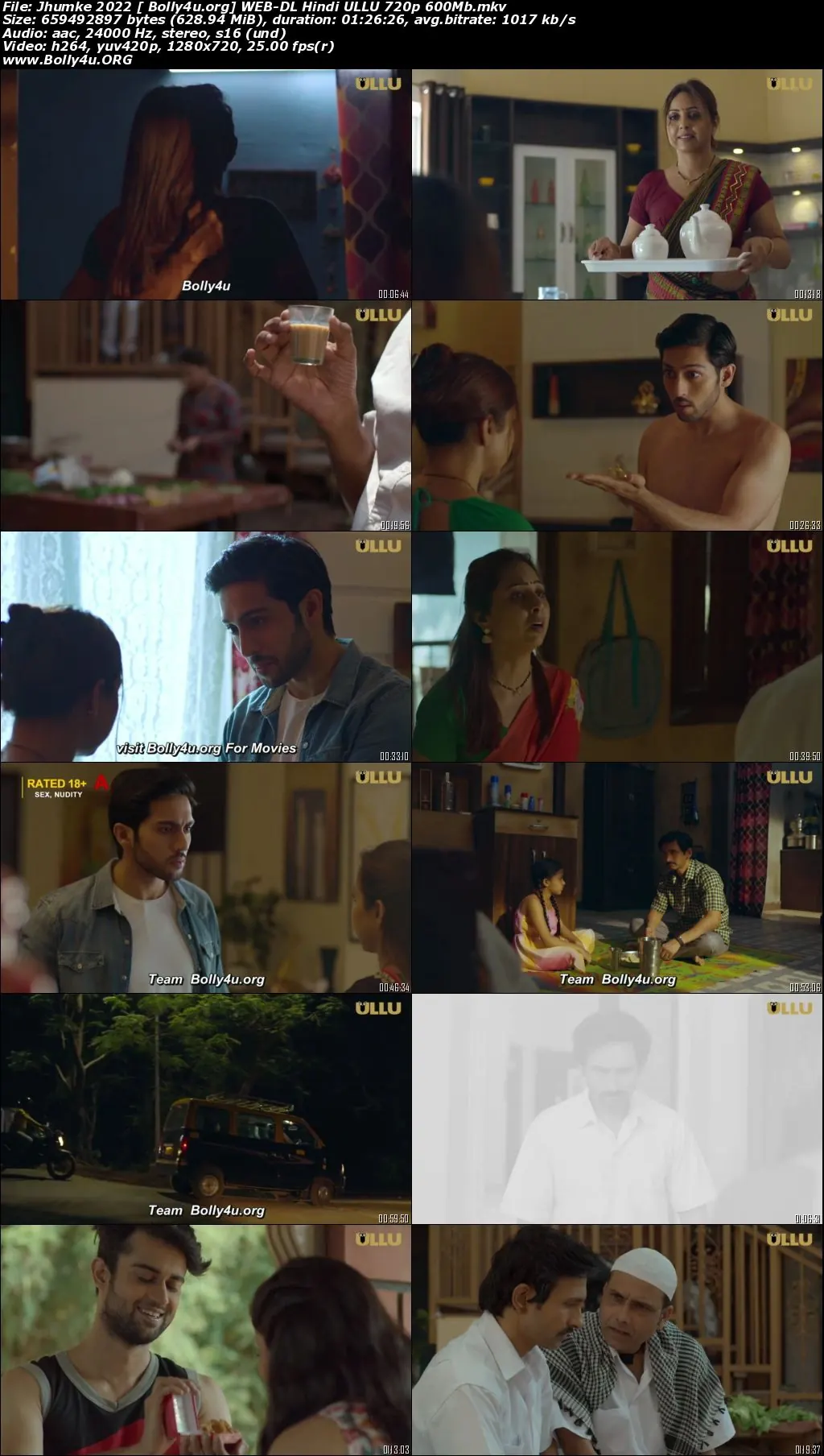 Jhumke 2022 WEB-DL Hindi ULLU 720p 480p Download