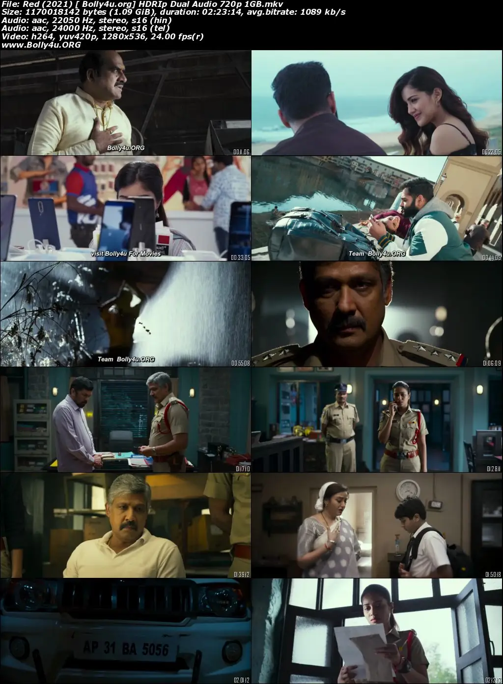 Red 2021 HDRip 450Mb Hindi Dual Audio 480p Download