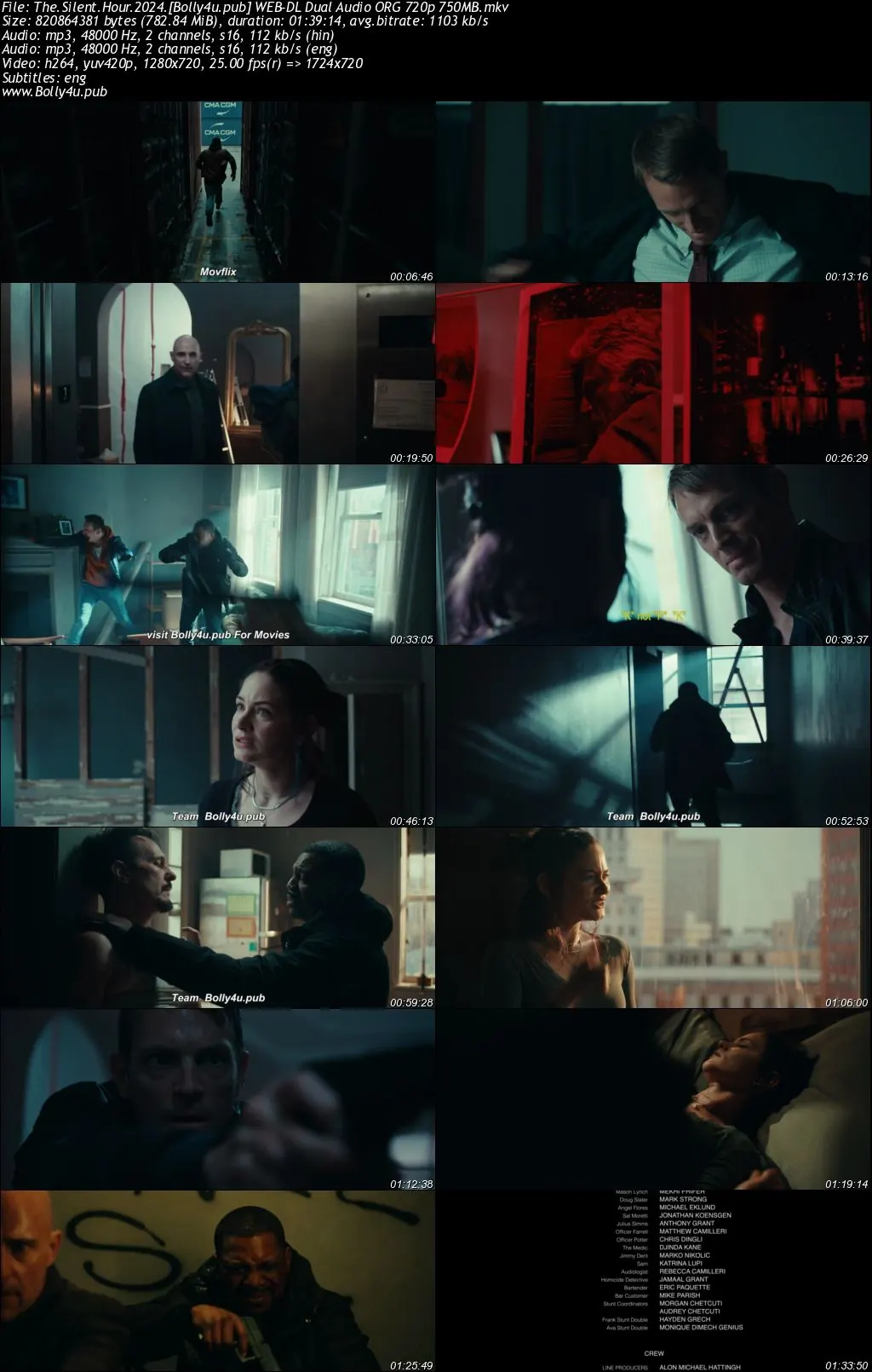 The Silent Hour 2024 WEB-DL Hindi Dual Audio ORG Full Movie Download 1080p  720p  480p