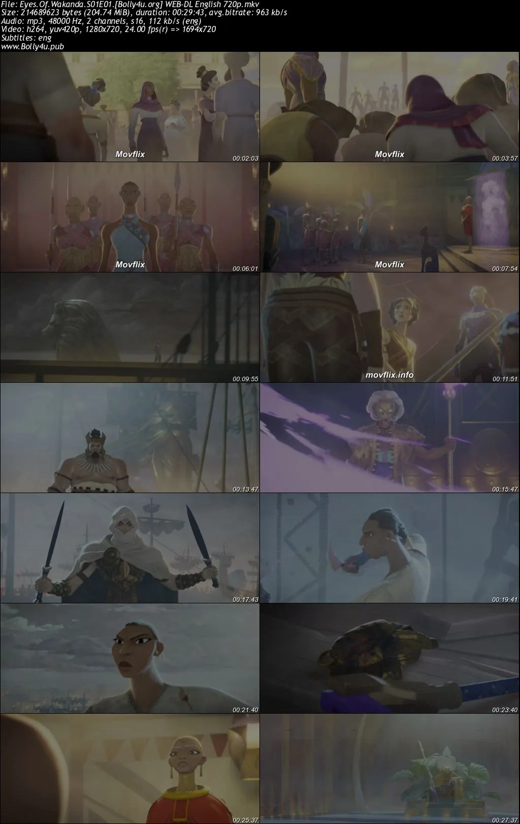 Eyes Of Wakanda 2025 WEB-DL English S01 Complete Download 720p  480p