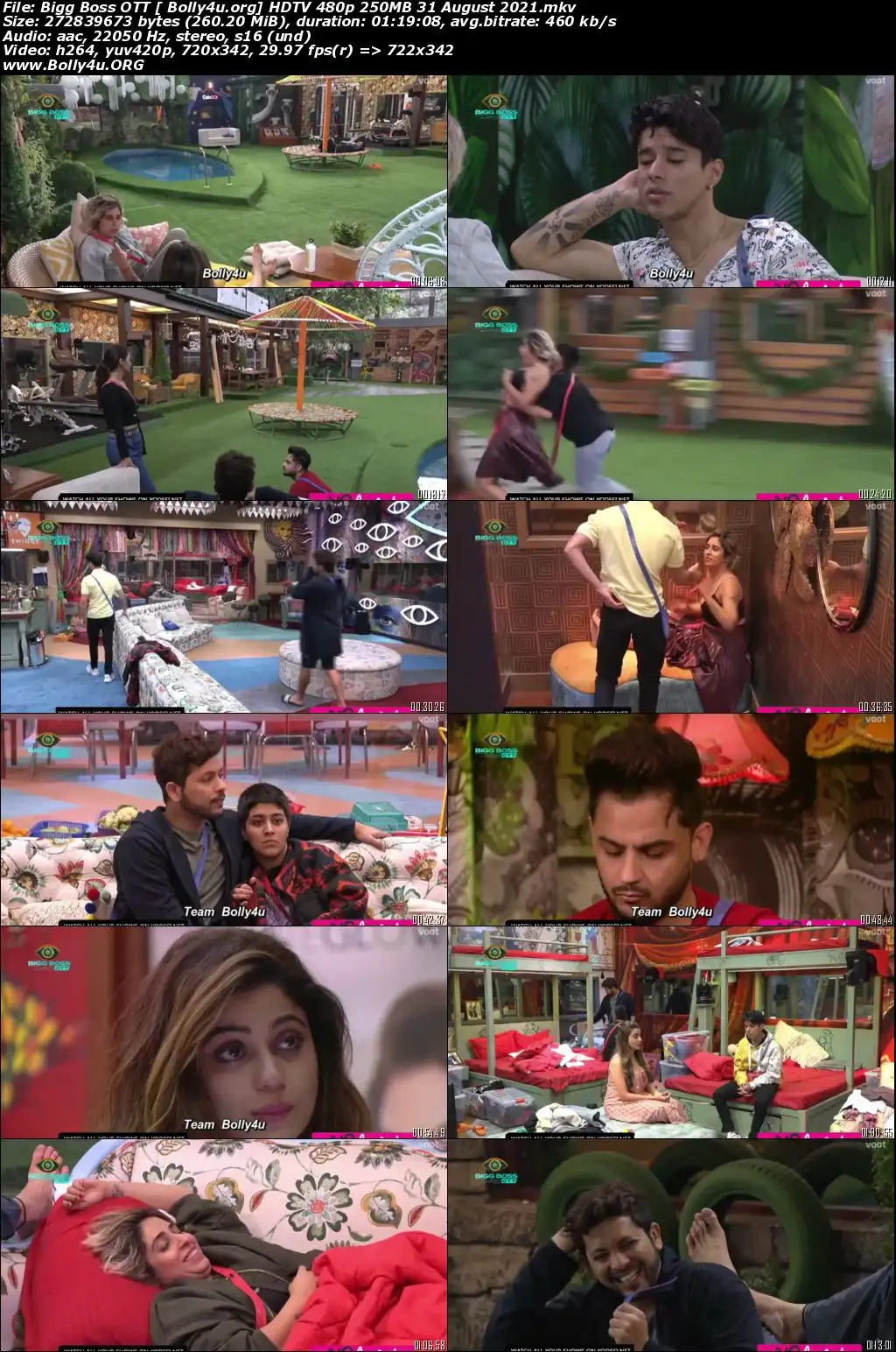 Bigg Boss OTT HDTV 480p 250MB 31 August 2021 Download