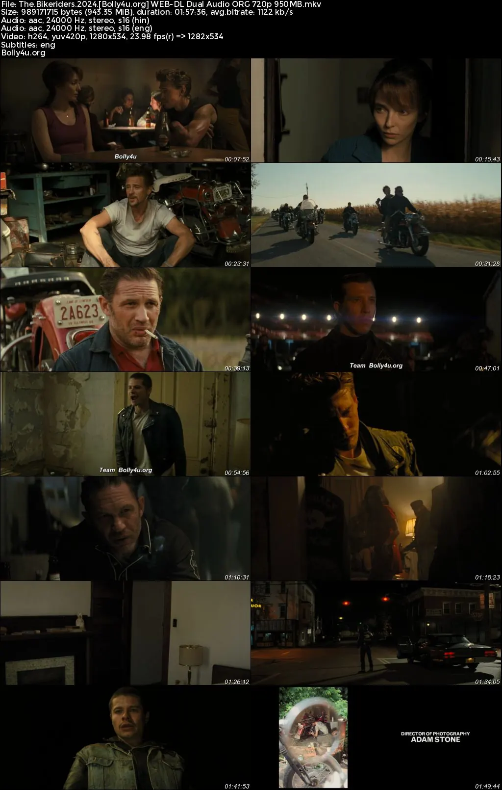 The Bikeriders 2024 WEB-DL Hindi Dual Audio ORG Full Movie Download 1080p  720p  480p