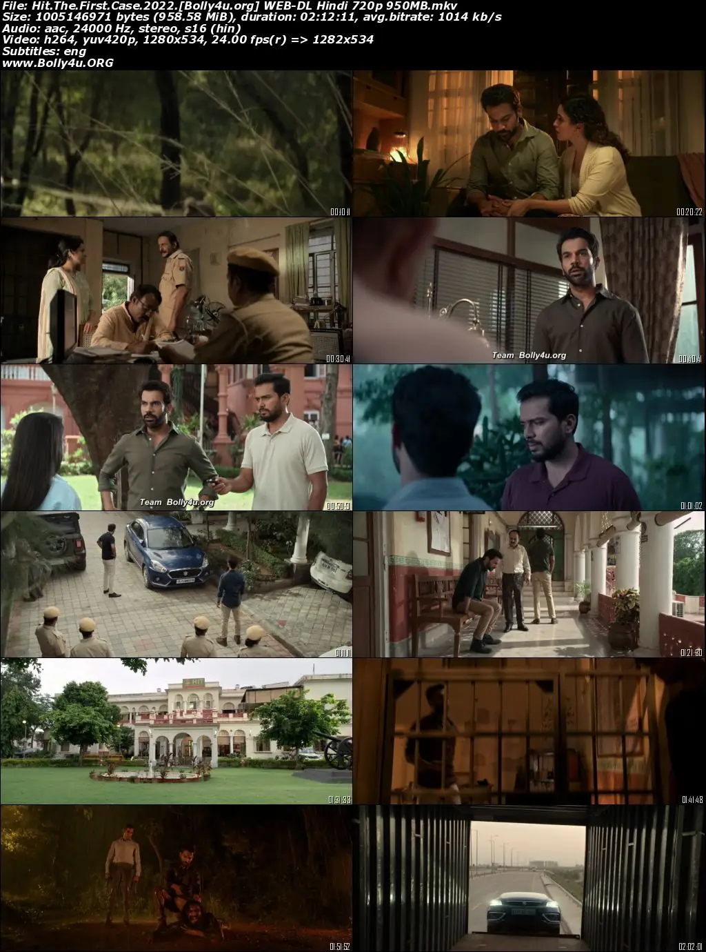 Hit The First Case 2022 WEB-DL Hindi Full Movie Download 1080p  720p  480p