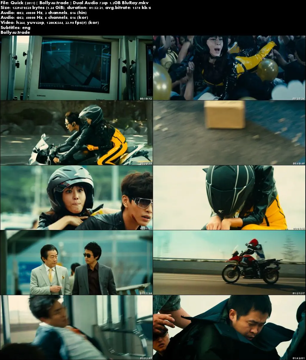Quick 2011 BluRay 350Mb Hindi Dual Audio 480p ESub Download