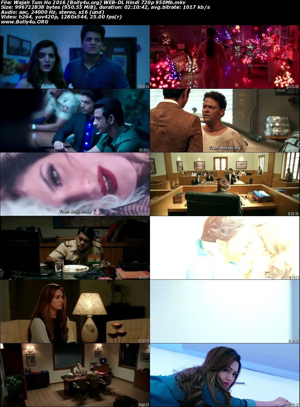 Wajah Tum Ho 2016 WEB-DL Hindi Full Movie Download 720p  480p