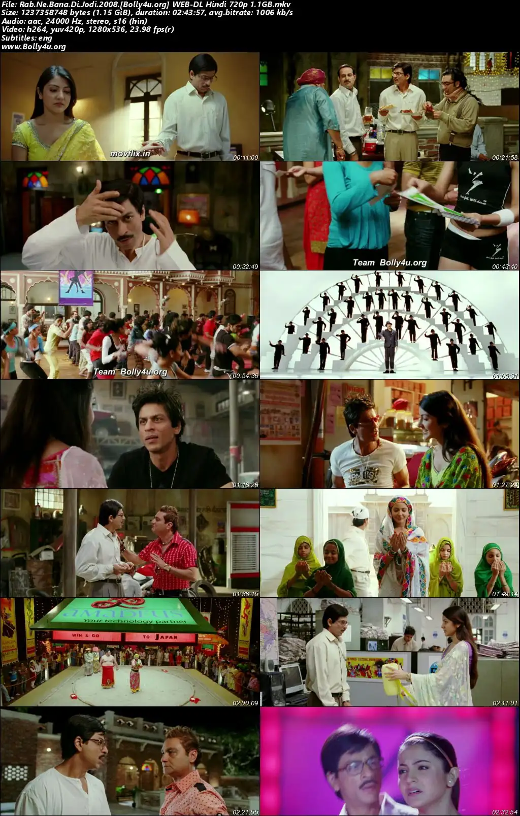 Rab Ne Bana Di Jodi 2008 WEB-DL Hindi Full Movie Download 1080p  720p  480p