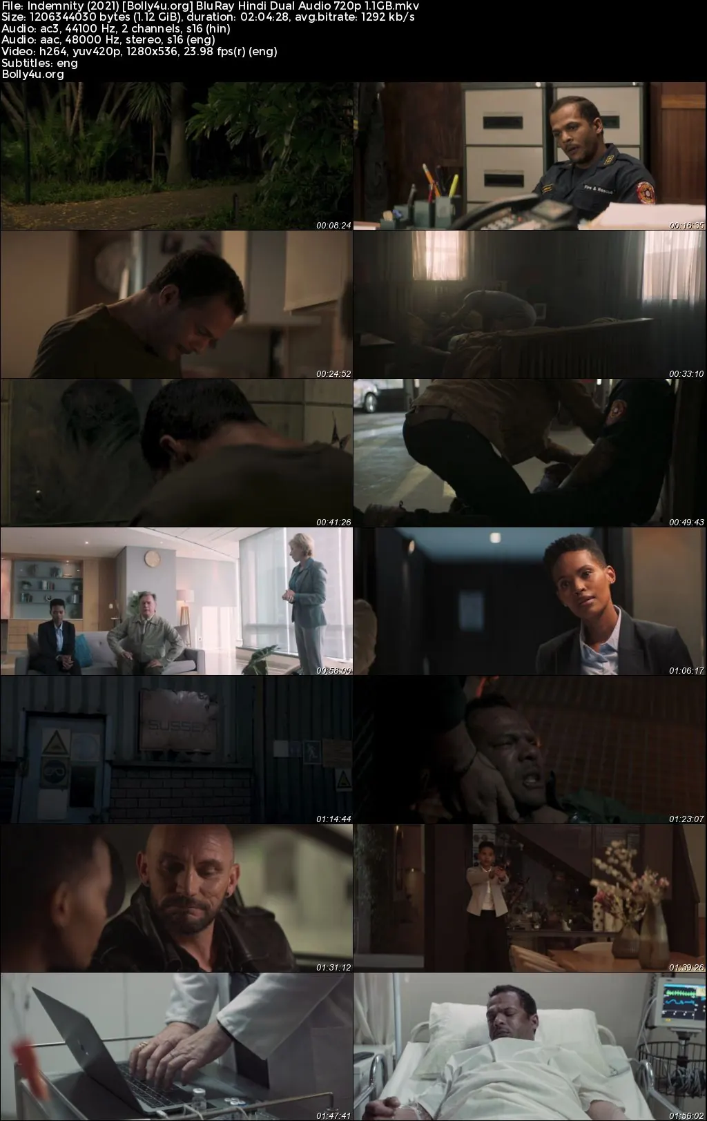 Indemnity 2021 BluRay Hindi Dual Audio Full Movie Download 720p  480p