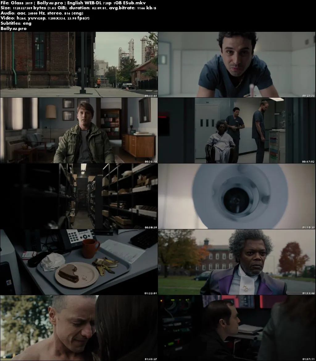 Glass 2019 WEB-DL 350Mb English 480p ESub Download
