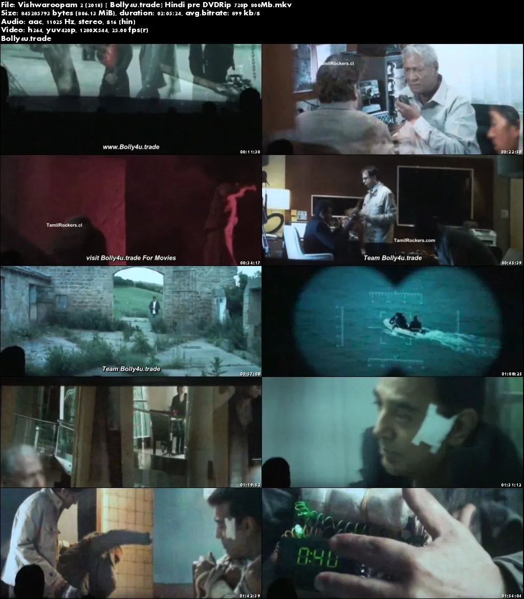 Vishwaroopam 2 2018 Pre DVDRip 350MB Full Hindi Movie Download 480p