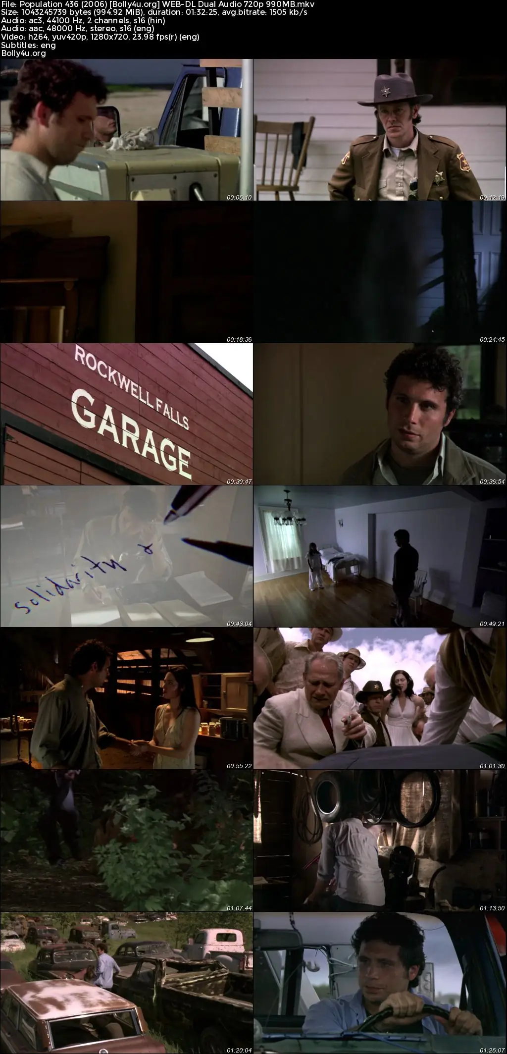 Population 436 2006 WEB-DL Hindi Dual Audio Full Movie Download 720p  480p