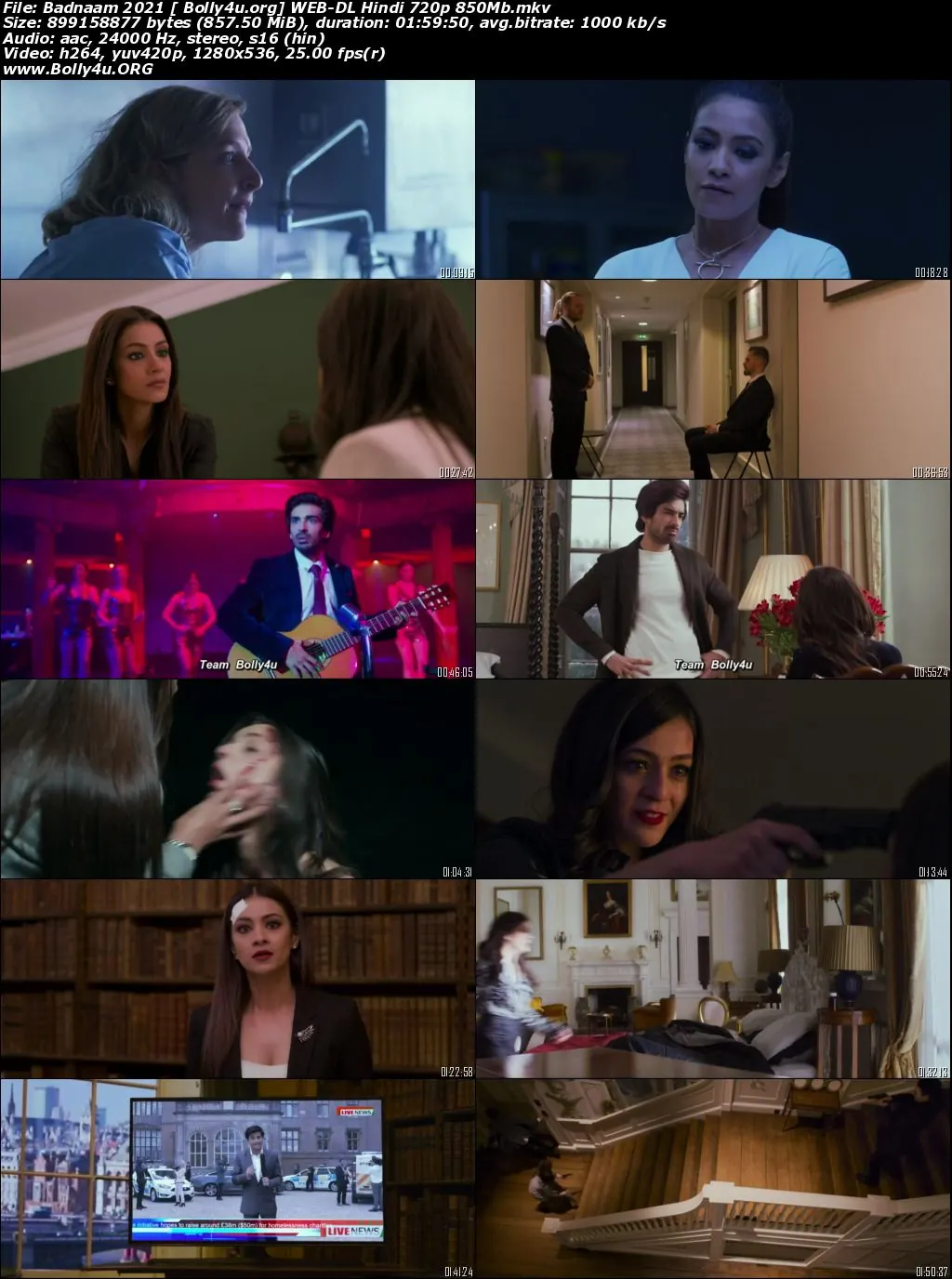 Badnaam 2021 WEB-DL 350Mb Hindi Movie Download 480p