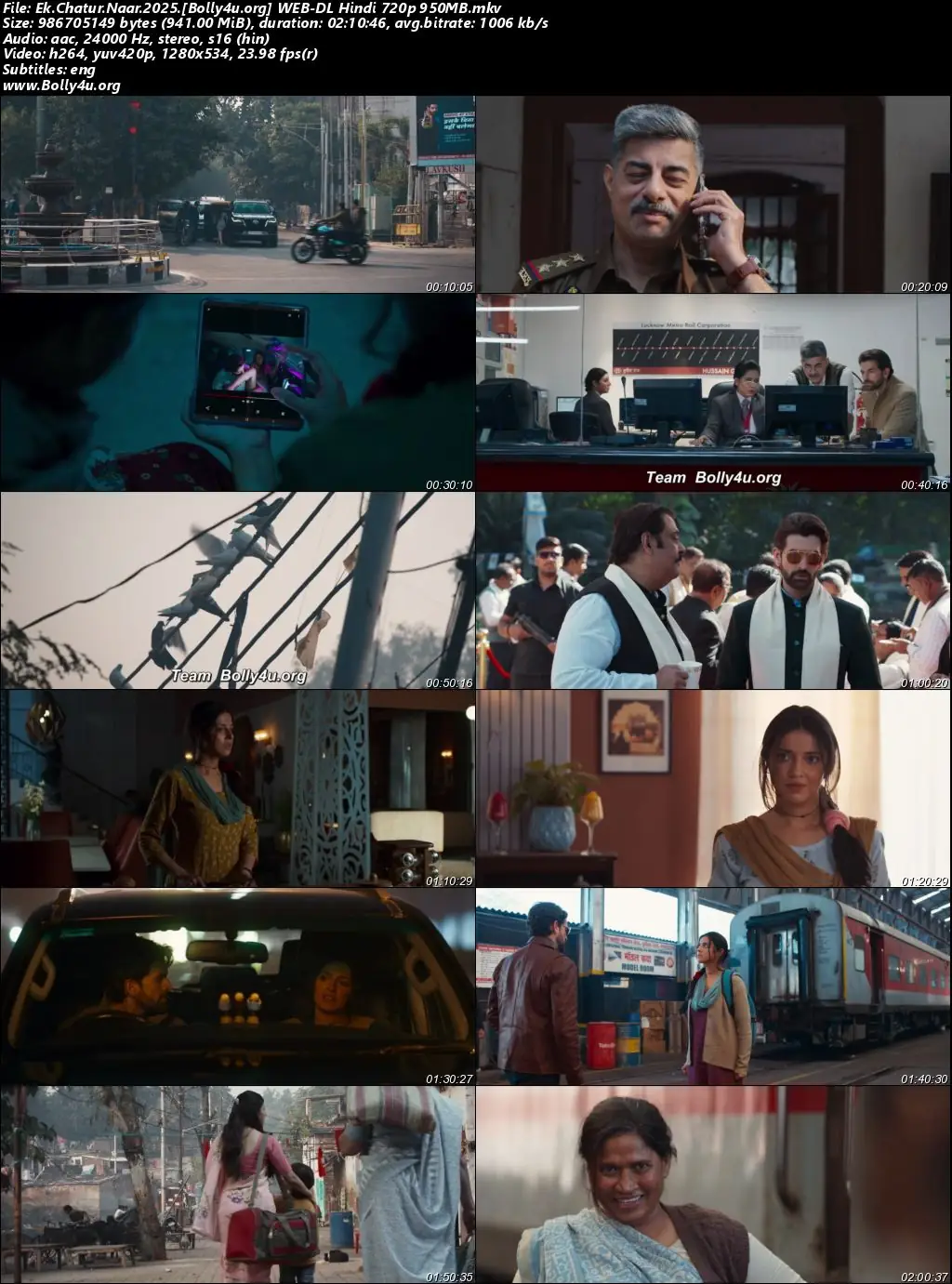 Ek Chatur Naar 2025 WEb-DL Hindi Full Movie Download 1080p  720p  480p